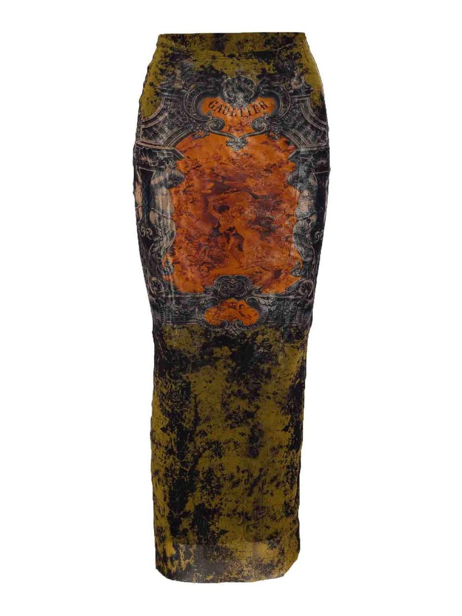 Jean Paul Gaultier Jupe Longue - Multicolore