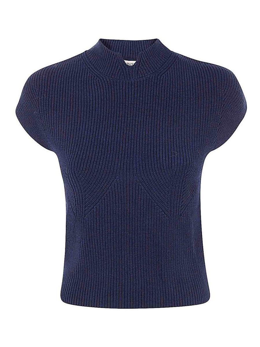 Twinset Pull Col Rond - Bleu
