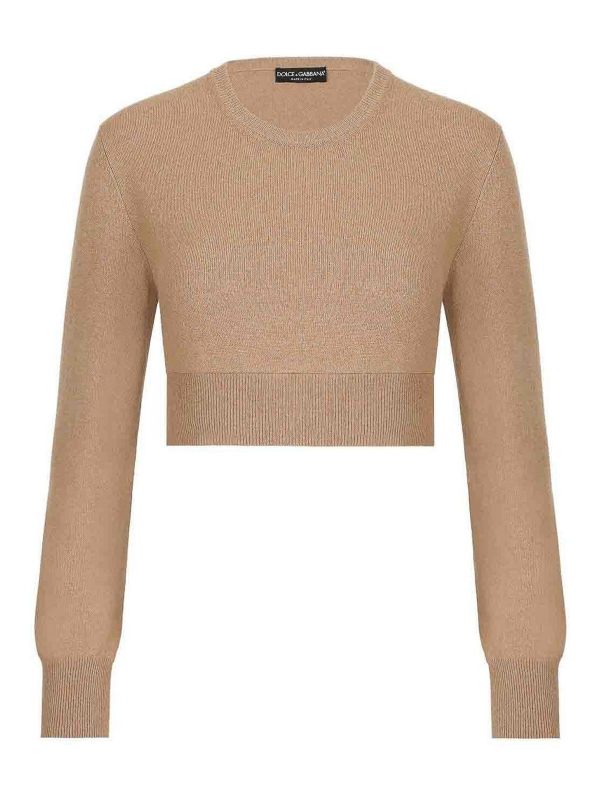 Dolce & Gabbana Pull Col Rond - Marron