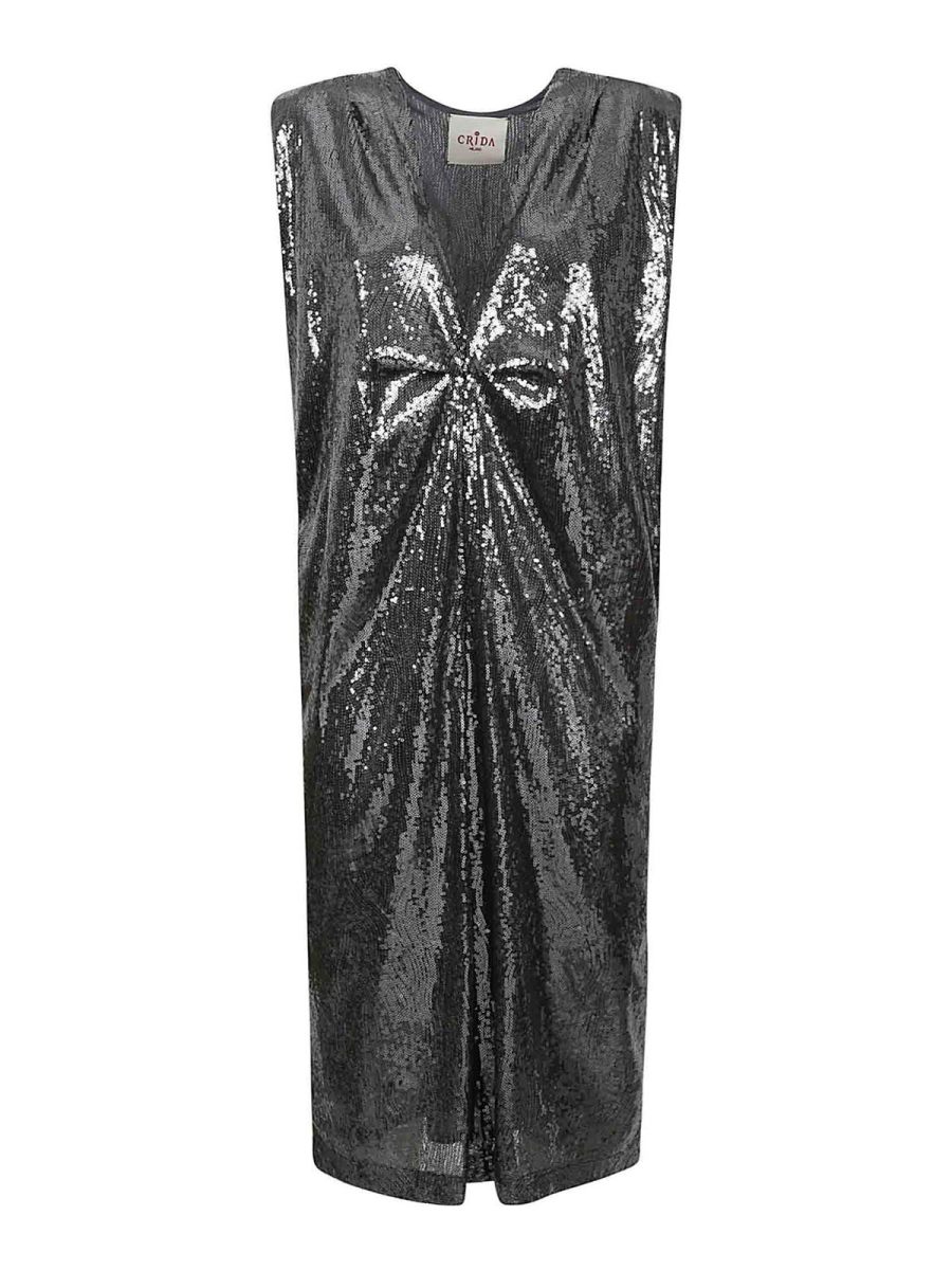 Crida Robe Au Genou - Gris
