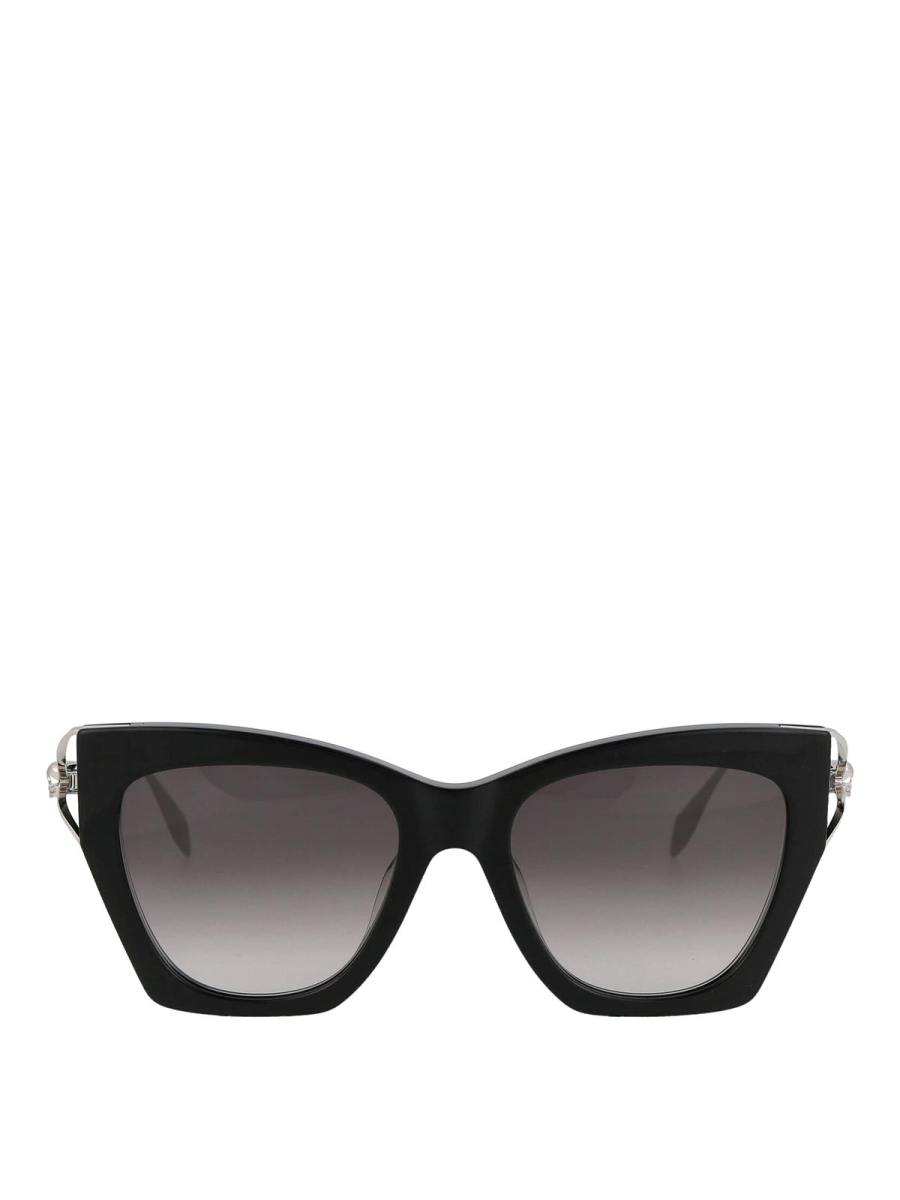 Alexander Mcqueen Lunettes De Soleil - Noir