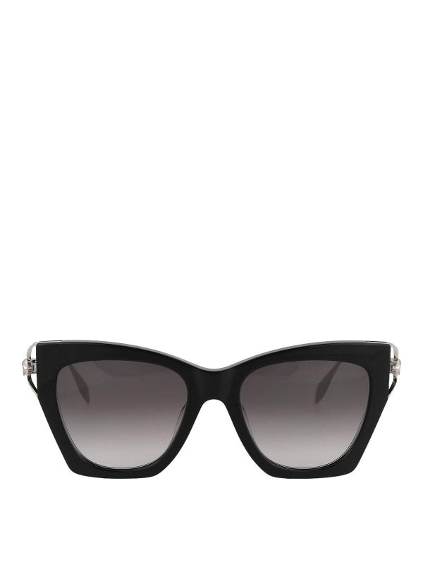 Alexander Mcqueen Lunettes De Soleil - Noir