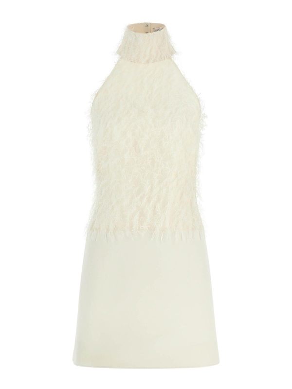 Courreges Robe Au Genou - Blanc