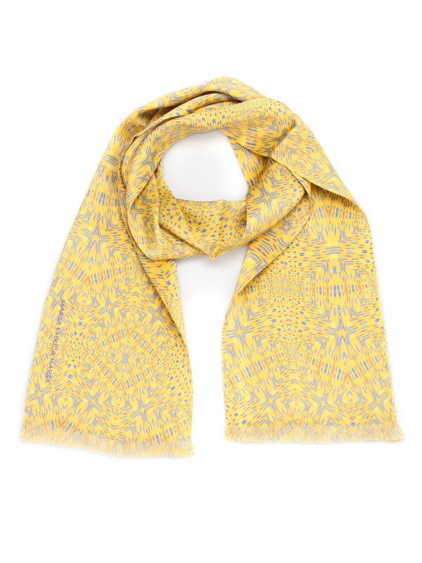 Maria Enrica Nardi Écharpe Jaune Pour Unisex