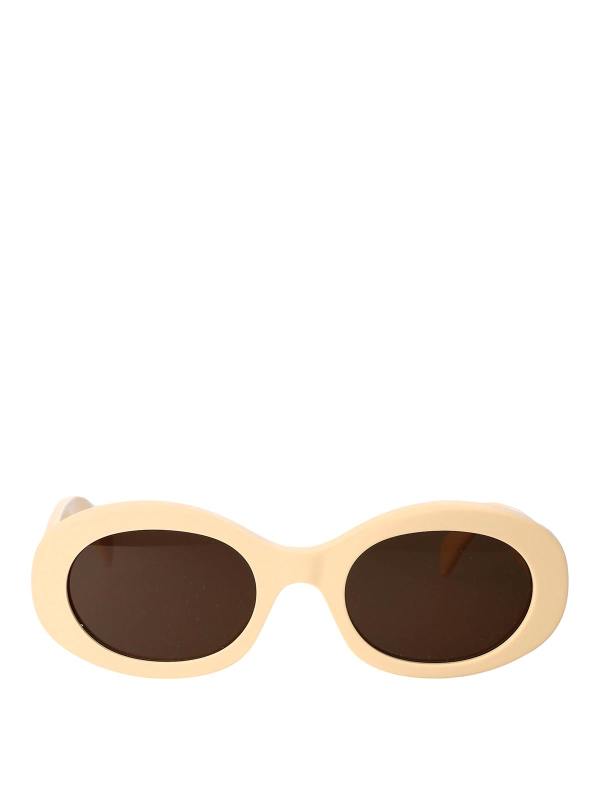 Céline Lunettes De Soleil - Blanc
