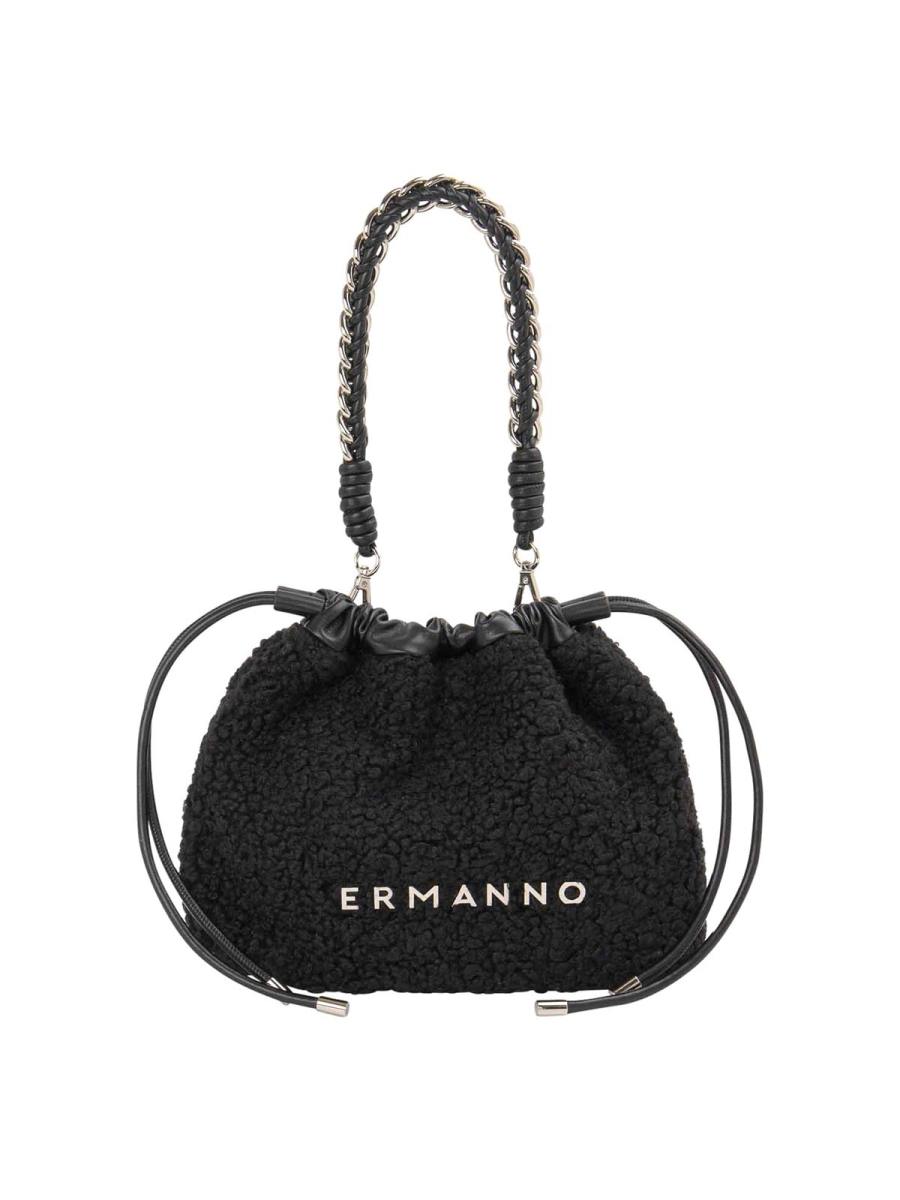 Ermanno Scervino Sac Porté Épaule - Noir