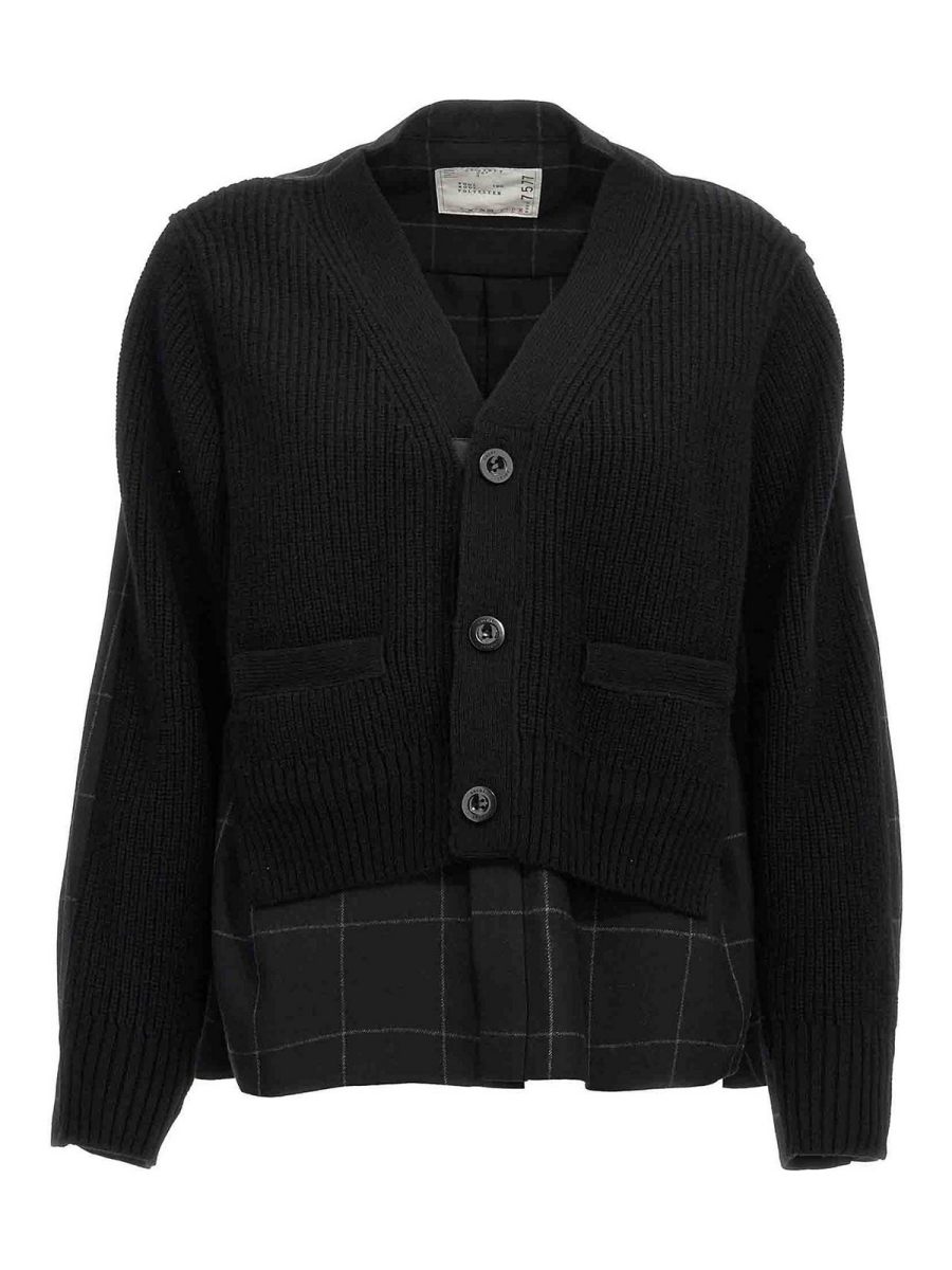 Sacai Cardigan - Noir