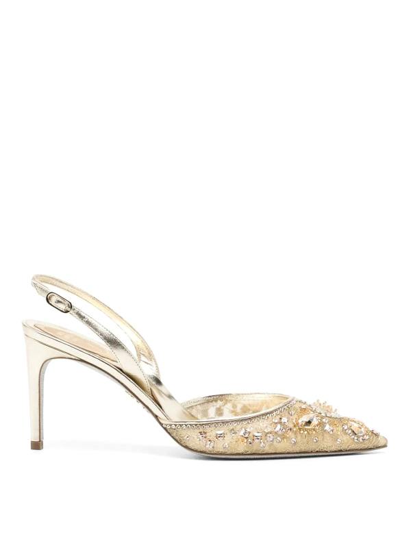 Rene Caovilla Chaussures À Talon - Or