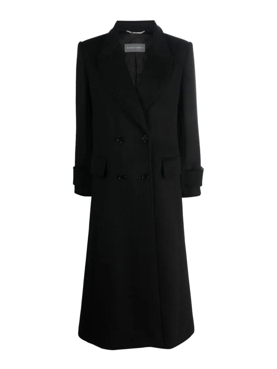 Alberta Ferretti Manteau Court - Noir