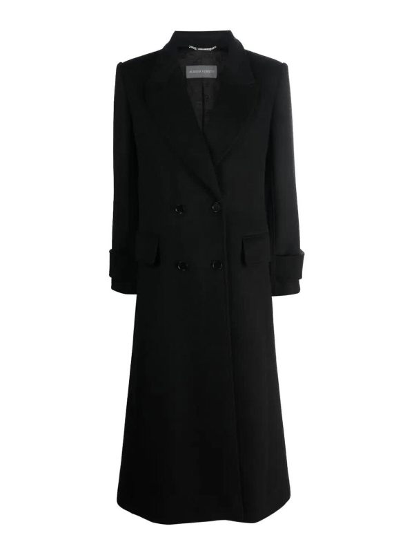 Alberta Ferretti Manteau Court - Noir