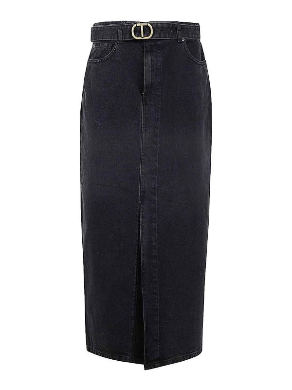 Twinset Jupe Midi - Noir