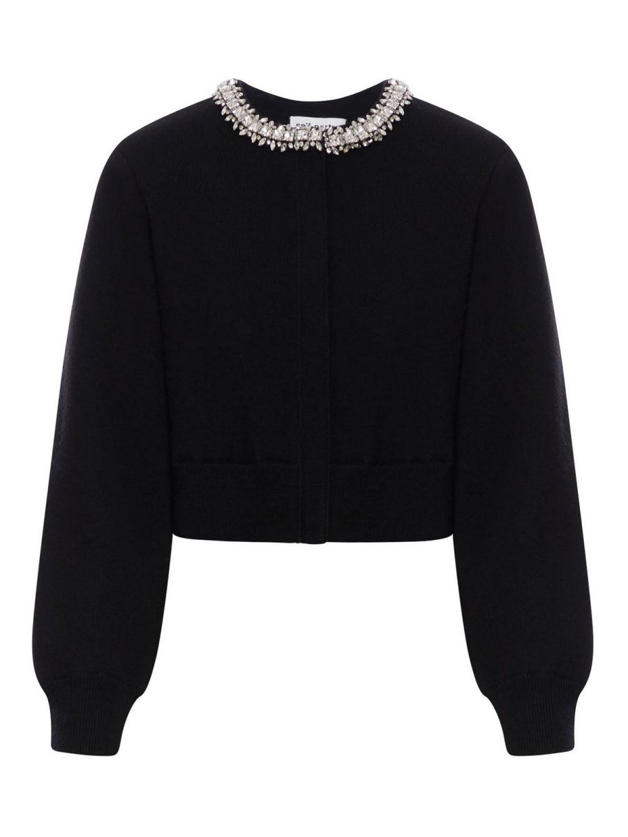 Self Portrait Cardigan - Noir