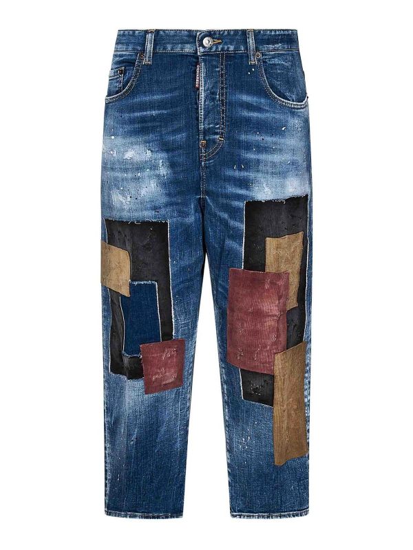 Dsquared2 Jean Bootcut - Bleu