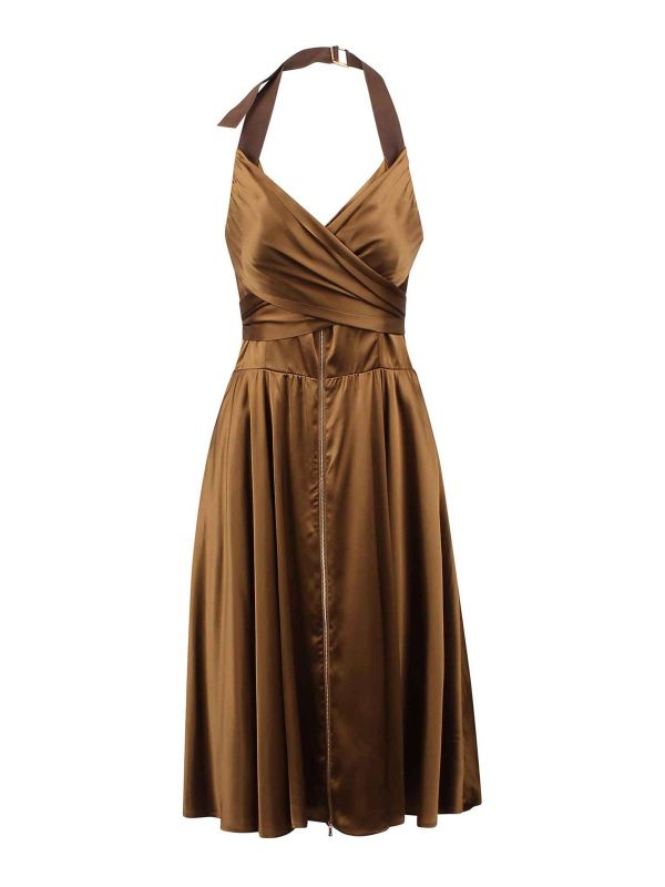 Patou Maxi Robe - Marron
