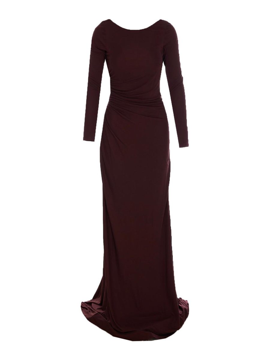 Elisabetta Franchi Maxi Robe - Marron