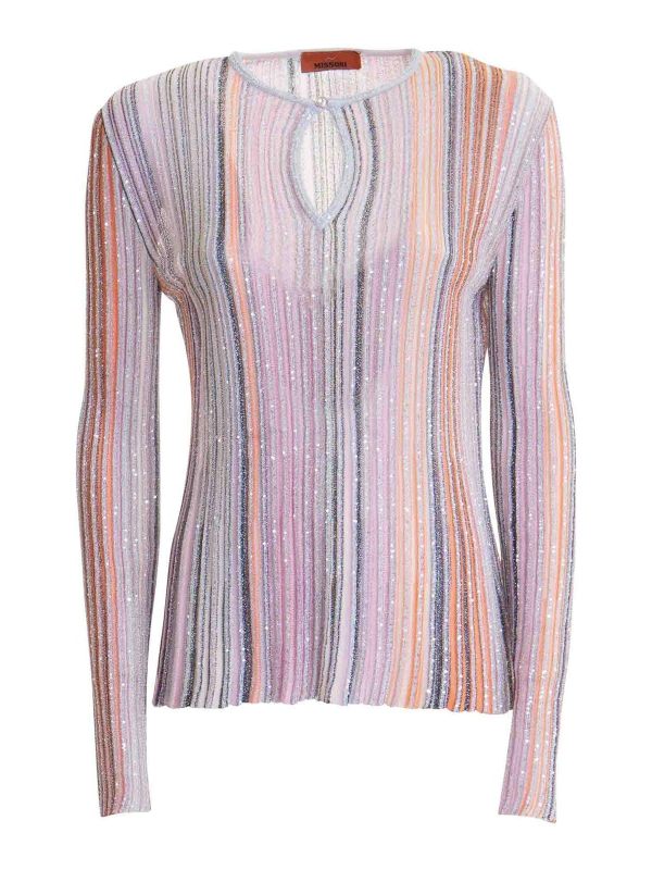 Missoni Pull Col Rond - Multicolore