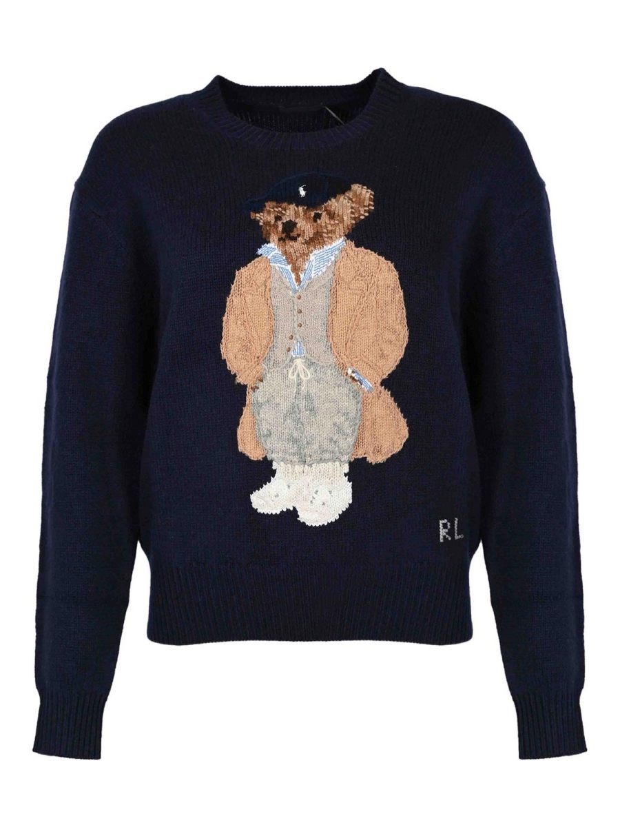 Polo Ralph Lauren Pull Col Rond - Bleu