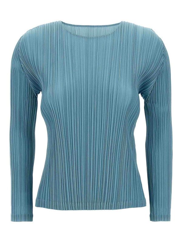 Pleats Please Issey Miyake Pull Col Rond - Multicolore