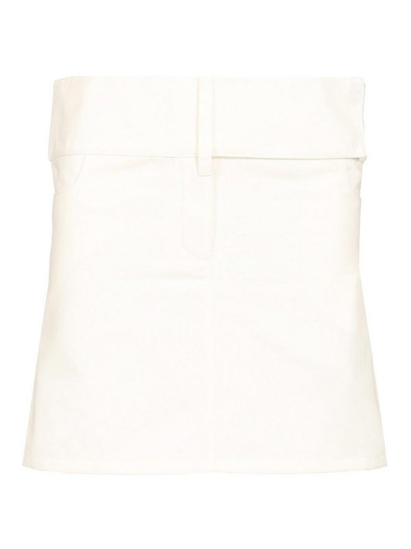 Courreges Jupe Midi - Blanc