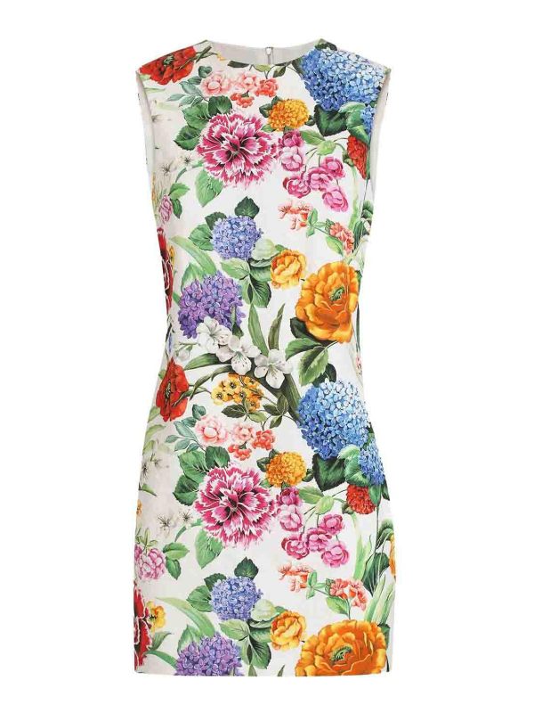 Dolce & Gabbana Robe Au Genou - Blanc