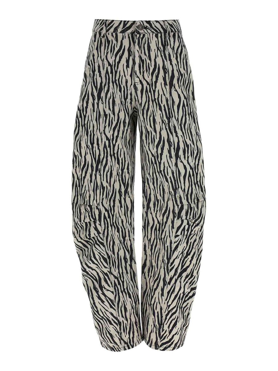 Rotate Birger Christensen Pantalons Décontractés - Blanc