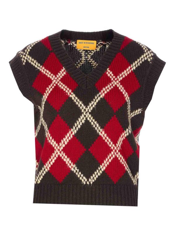 Guest in Residence Gilet - Rouge