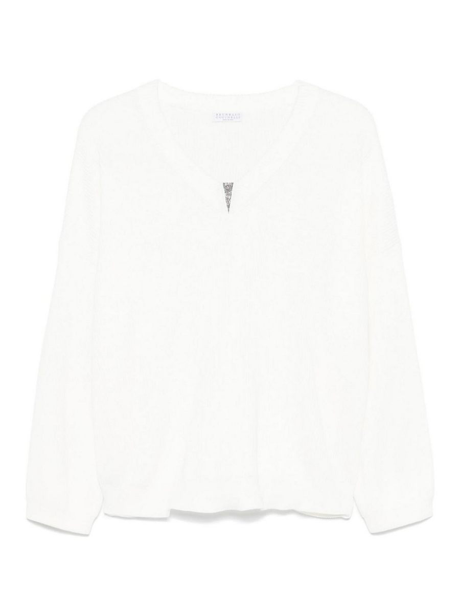 Brunello Cucinelli Pull Col Bateau - Noir