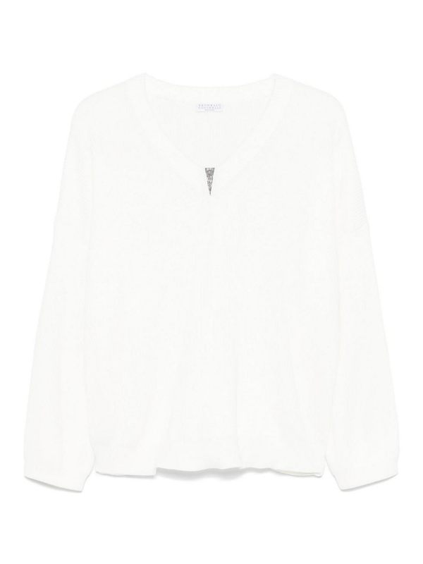 Brunello Cucinelli Pull Col Bateau - Noir