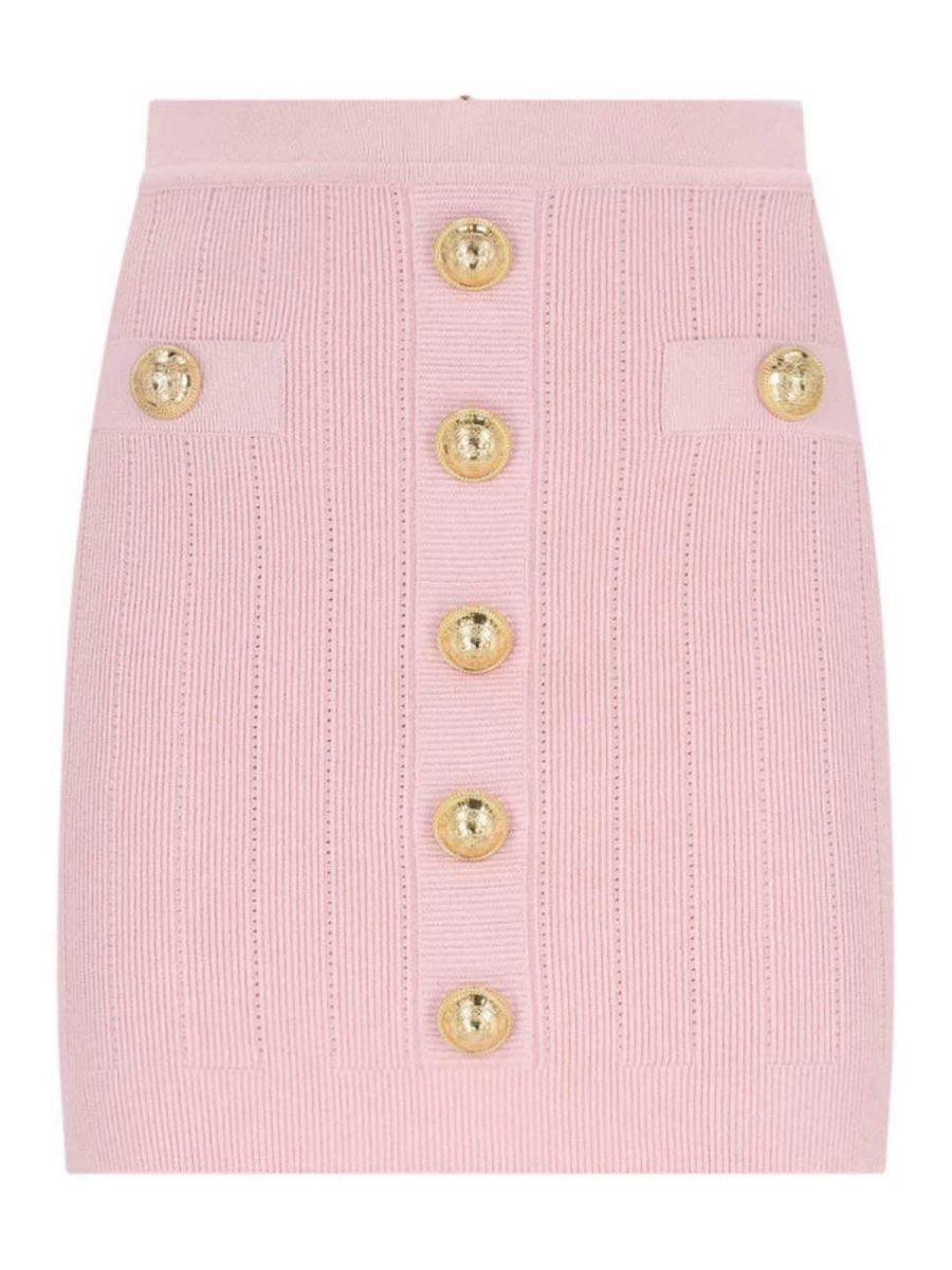 Balmain Pull Col Bateau - Couleur Chair