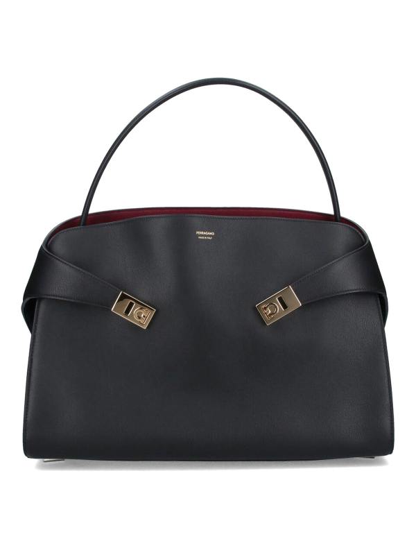 Ferragamo Sac Porté Épaule - Noir