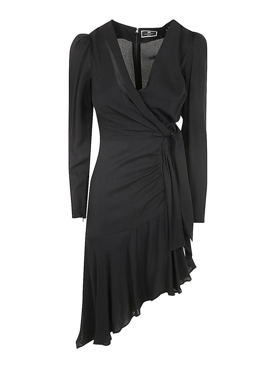 Elisabetta Franchi Maxi Robe - Noir