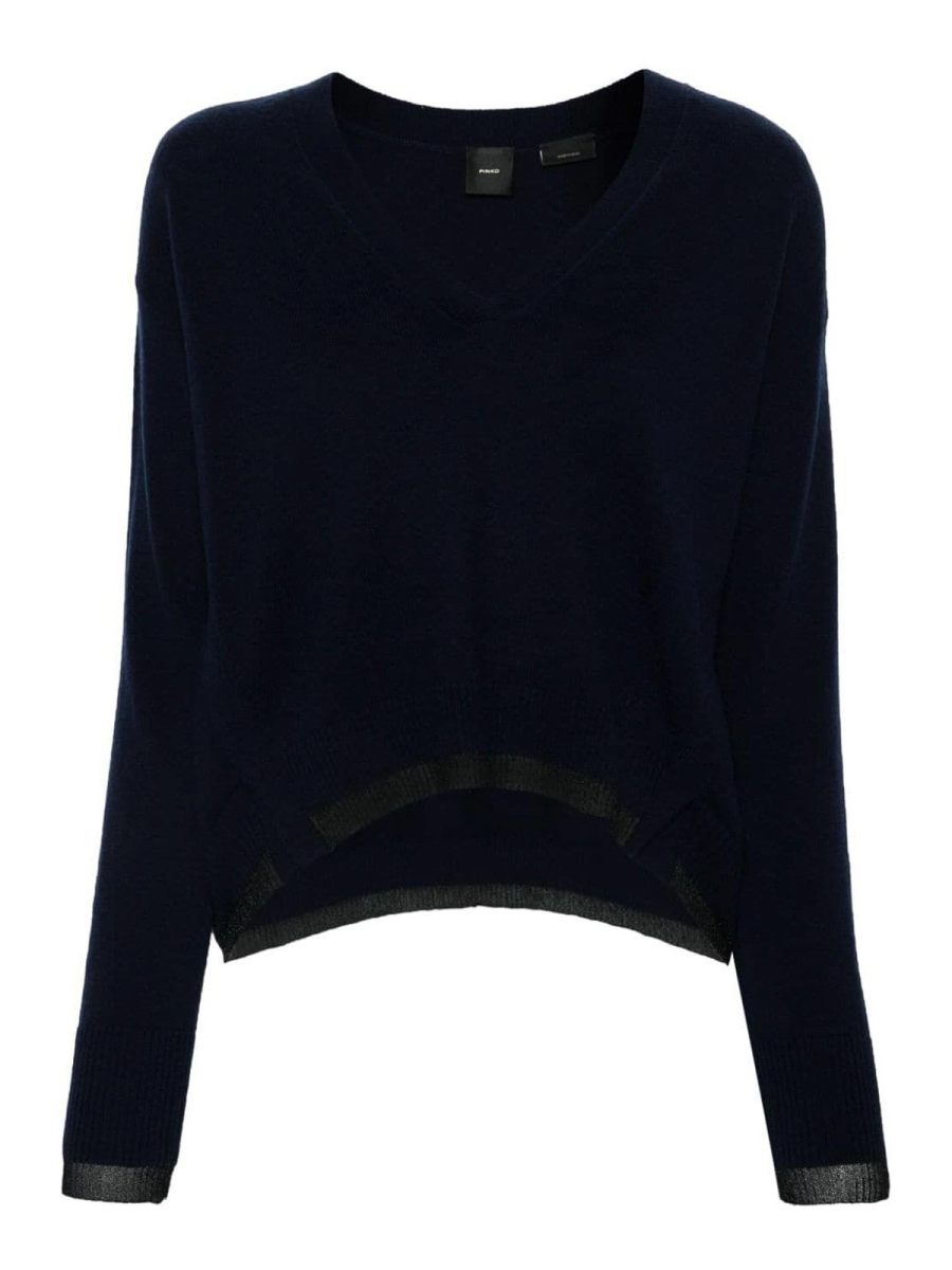 Pinko Pull Col Rond - Bleu