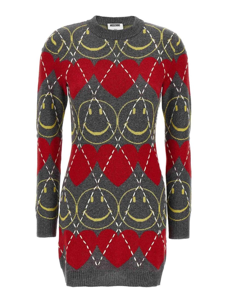 Moschino Robe Au Genou - Multicolore