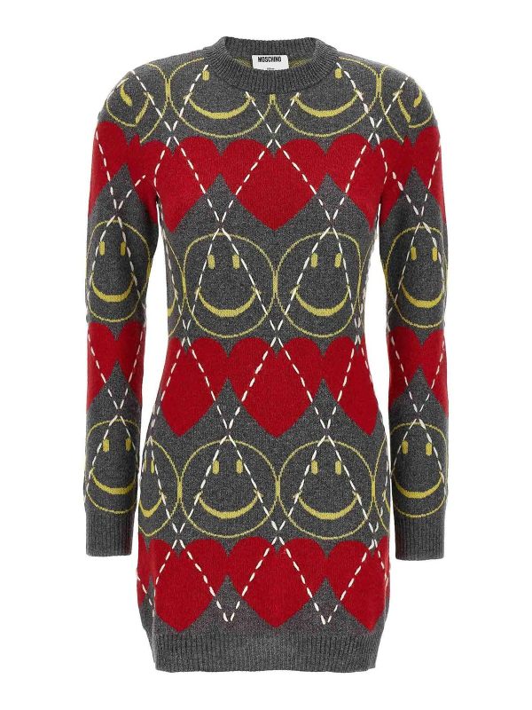 Moschino Robe Au Genou - Multicolore