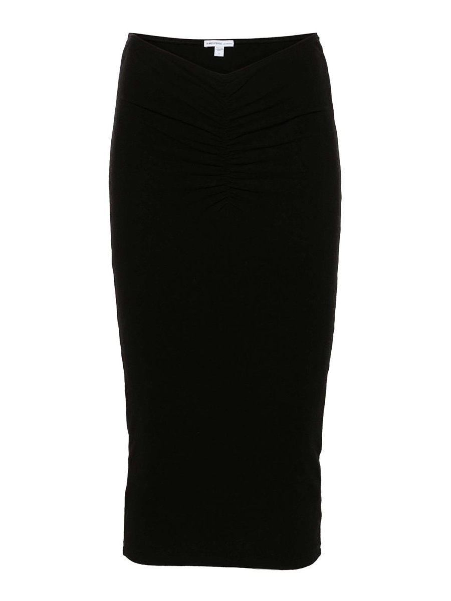 James Perse Jupe Midi - Noir