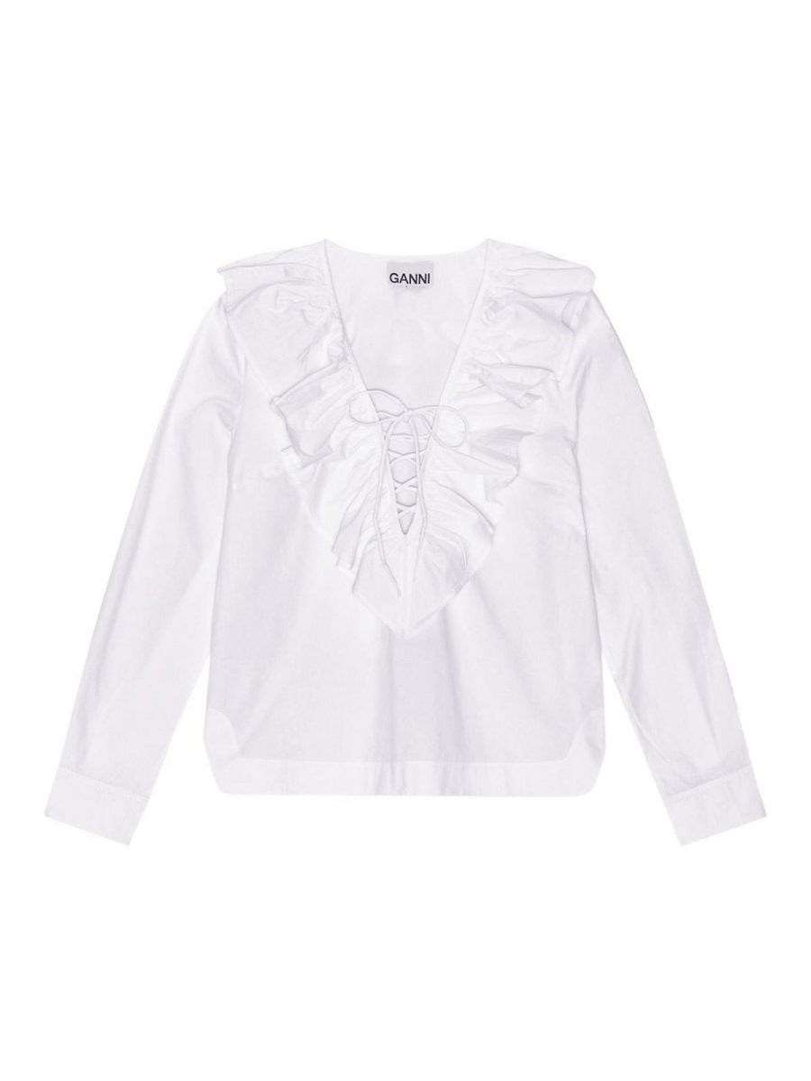 Ganni Blouse - Blanc