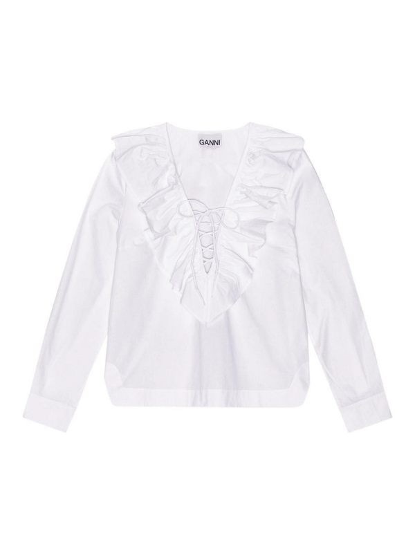 Ganni Blouse - Blanc