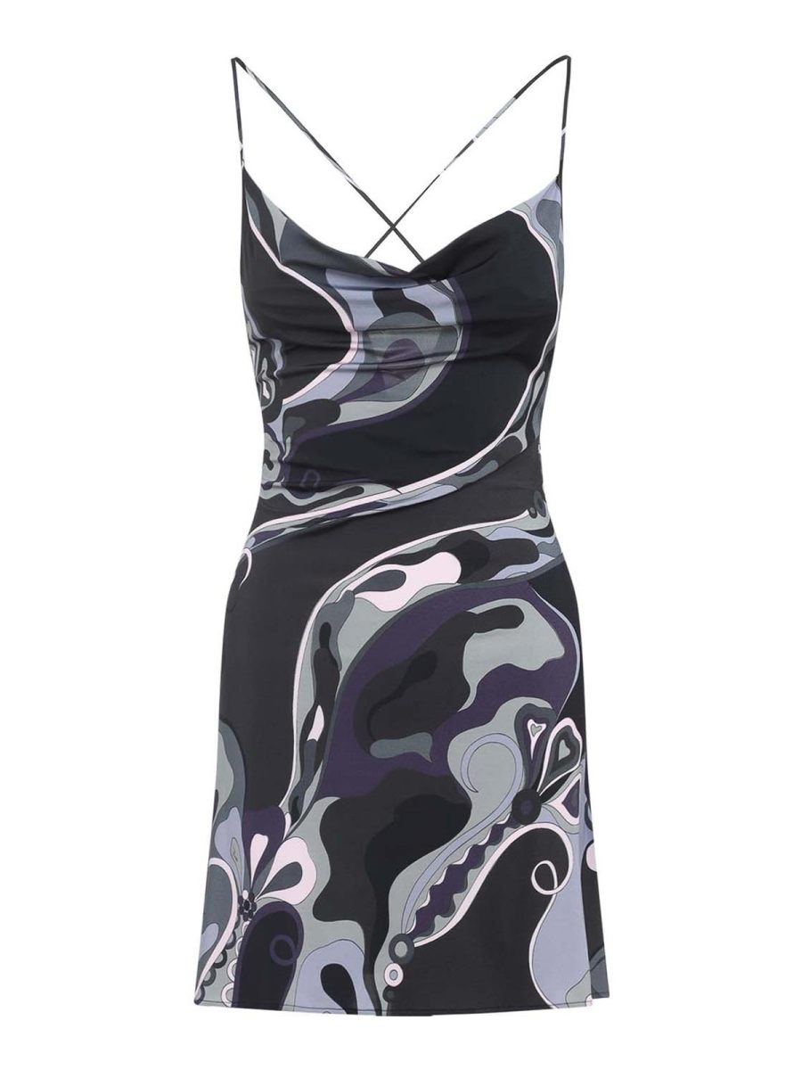 Emilio Pucci Robe Courte - Noir