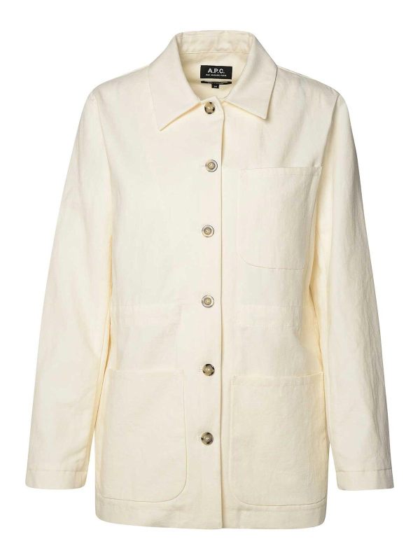 A. P.C. Veste Casual - Blanc