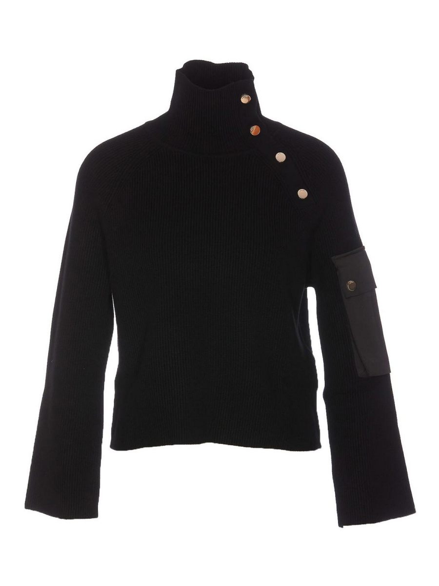 Liu Jo Pull Col Rond - Noir
