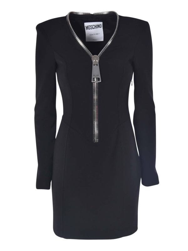 Moschino Robe Courte - Noir