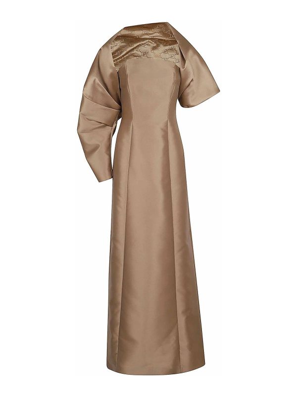 Alberta Ferretti Maxi Robe - Beige