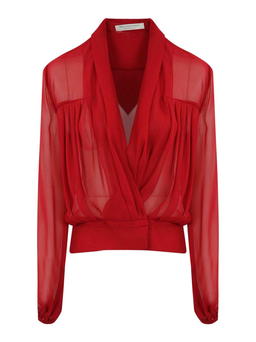 Philosophy di Lorenzo Serafini Chemise - Rouge