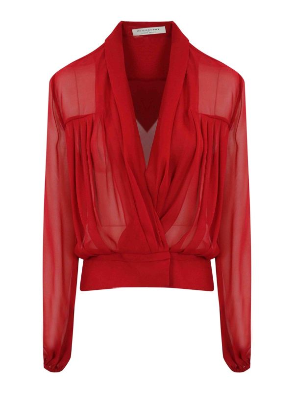 Philosophy di Lorenzo Serafini Chemise - Rouge