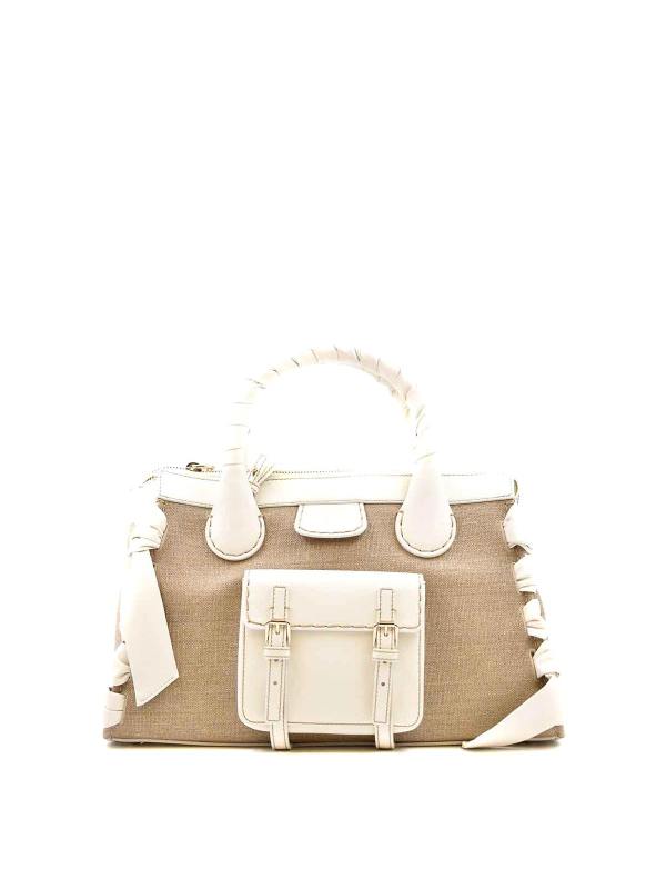 Chloe' Sac Cabas - Blanc