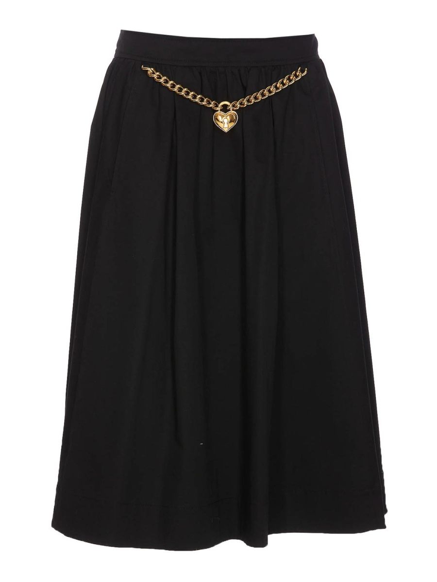 Moschino Jupe Midi - Noir