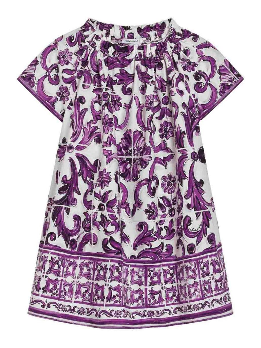 Dolce & Gabbana Jr Robe Courte - Violet