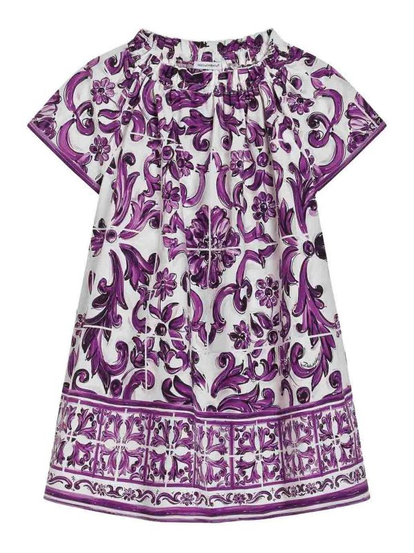 Dolce & Gabbana Jr Robe Courte - Violet