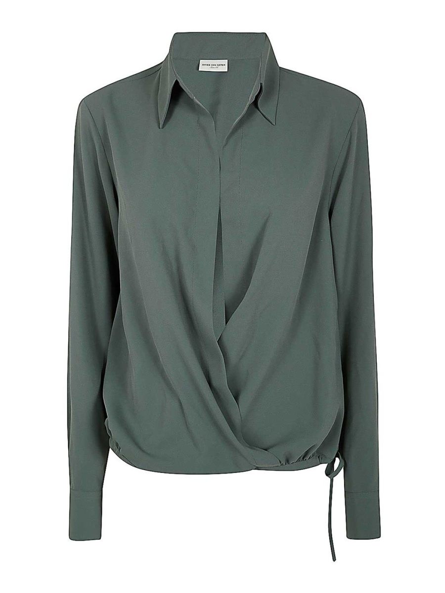 Dries Van Noten Chemise - Bleu