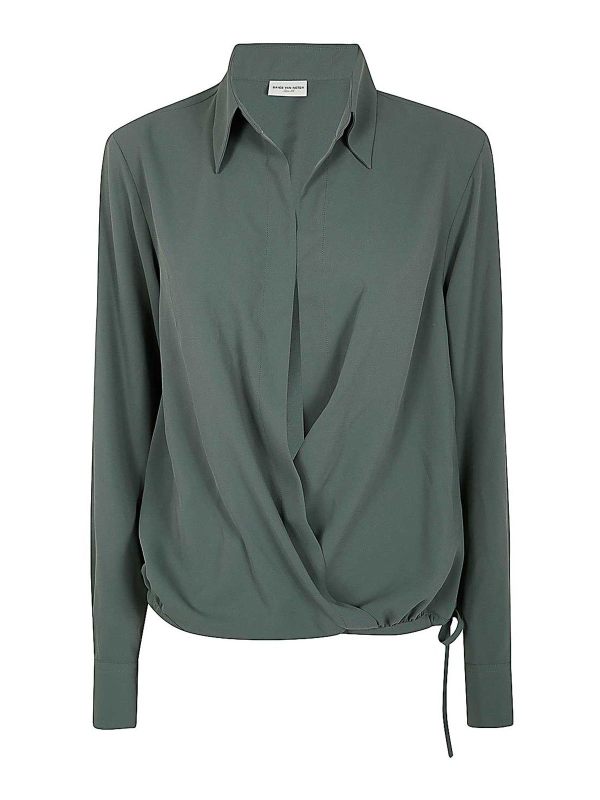 Dries Van Noten Chemise - Bleu